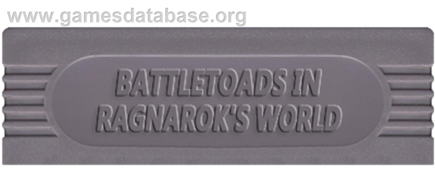 Battle Toads in Ragnarok's World - Nintendo Game Boy - Artwork - Cartridge Top