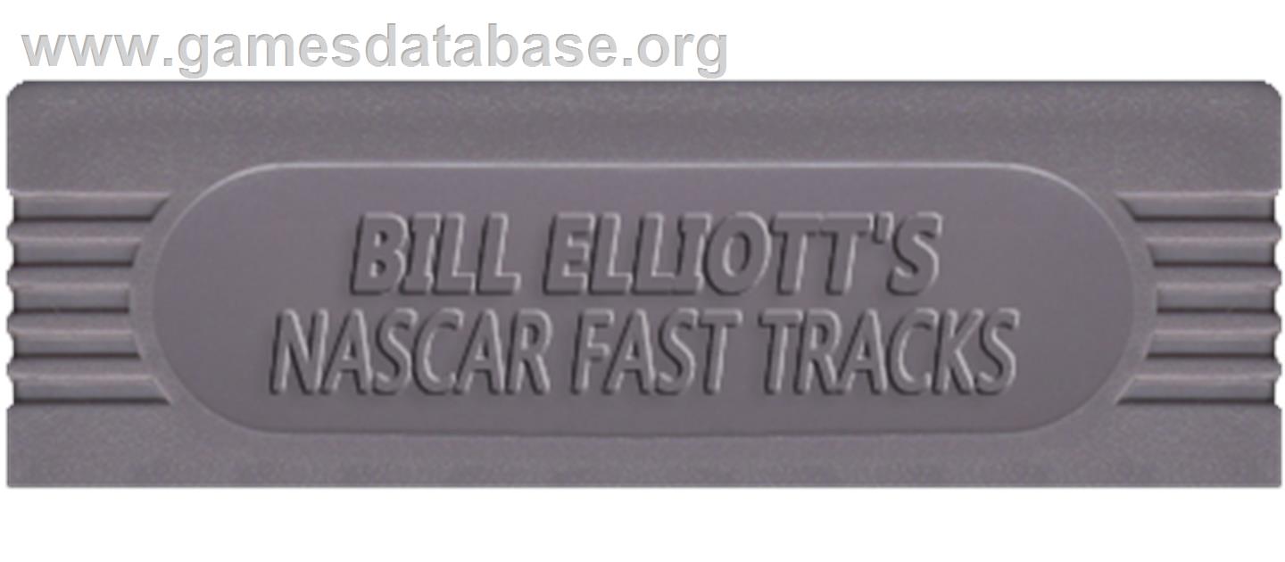 Bill Elliott's NASCAR Fast Tracks - Nintendo Game Boy - Artwork - Cartridge Top