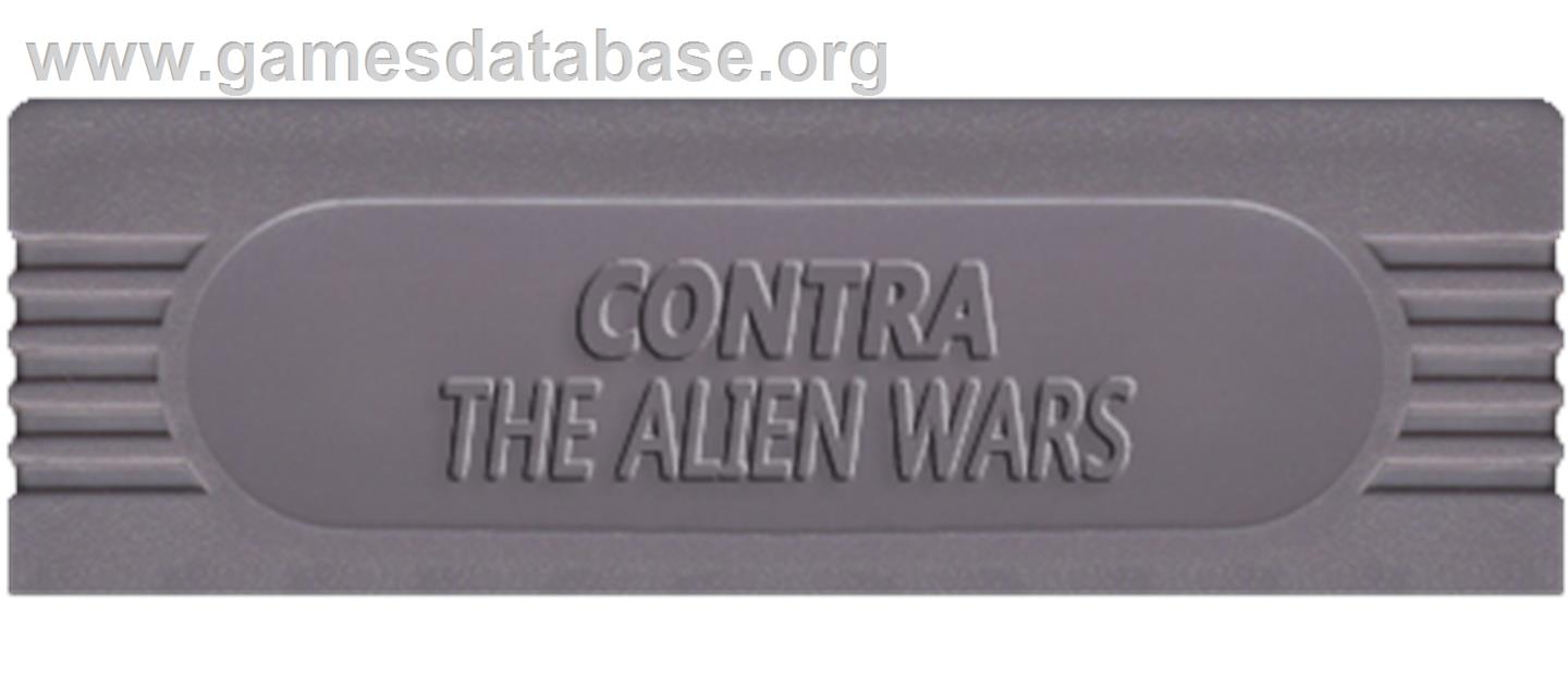 Contra: The Alien Wars - Nintendo Game Boy - Artwork - Cartridge Top