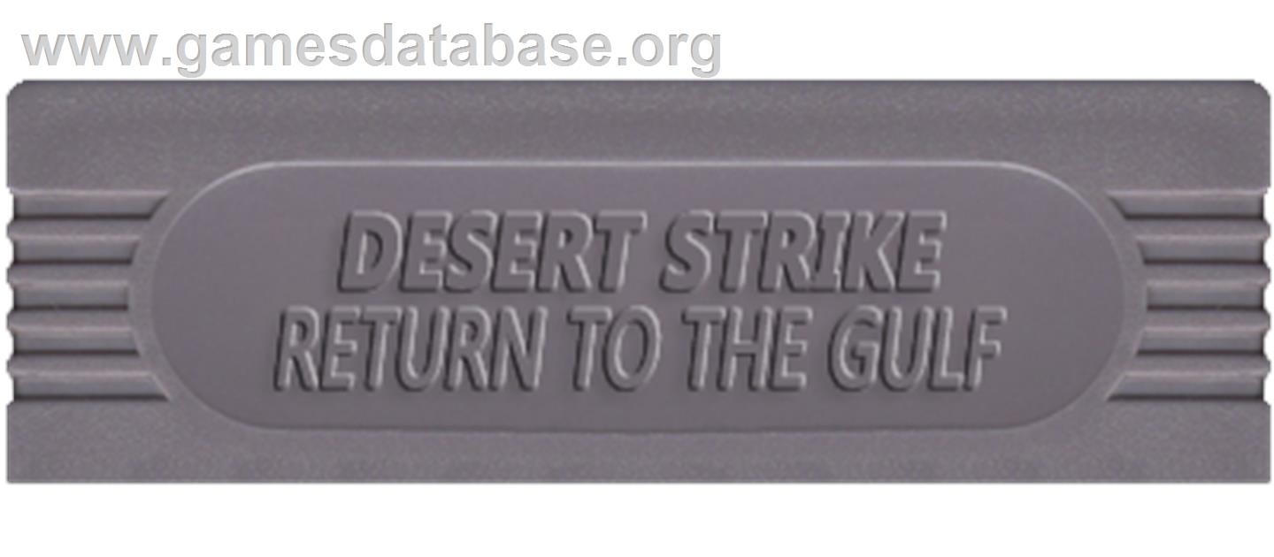 Desert Strike: Return to the Gulf - Nintendo Game Boy - Artwork - Cartridge Top