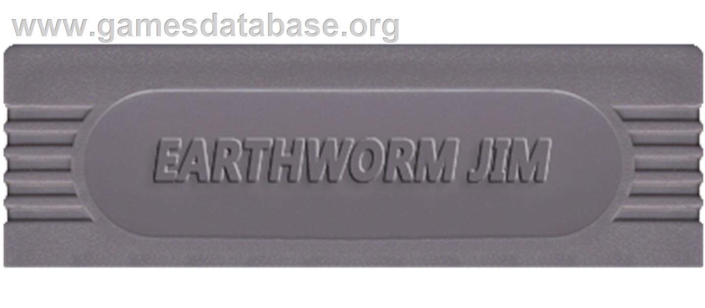 Earthworm Jim - Nintendo Game Boy - Artwork - Cartridge Top