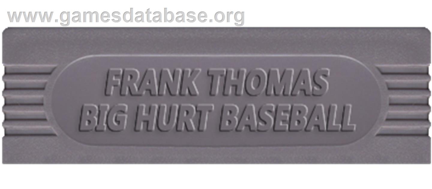 Frank Thomas' Big Hurt Baseball - Nintendo Game Boy - Artwork - Cartridge Top