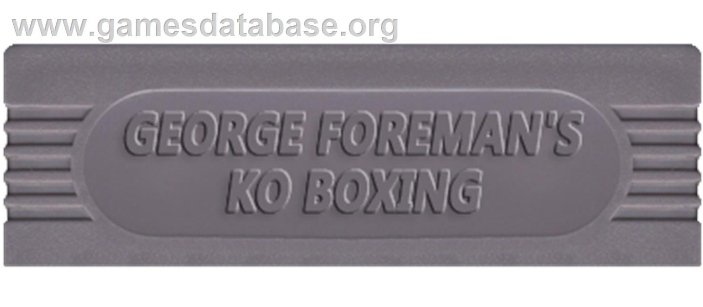 George Foreman's KO Boxing - Nintendo Game Boy - Artwork - Cartridge Top