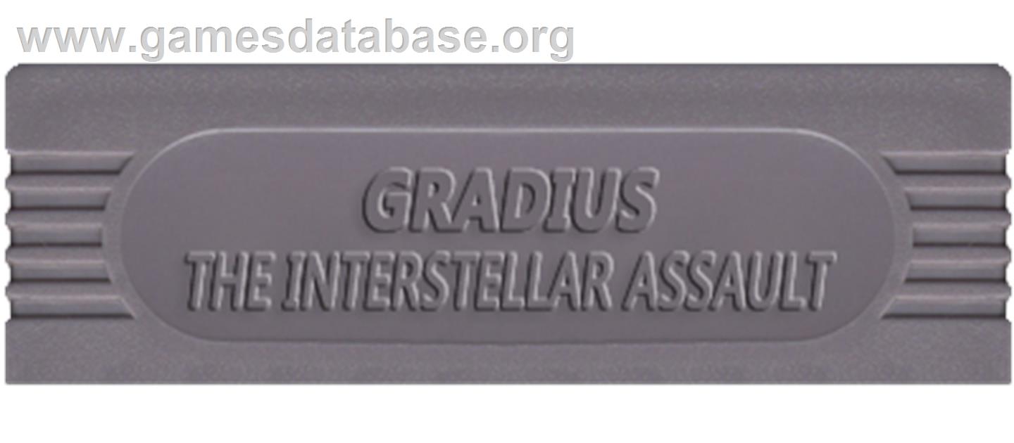 Gradius: The Interstellar Assault - Nintendo Game Boy - Artwork - Cartridge Top