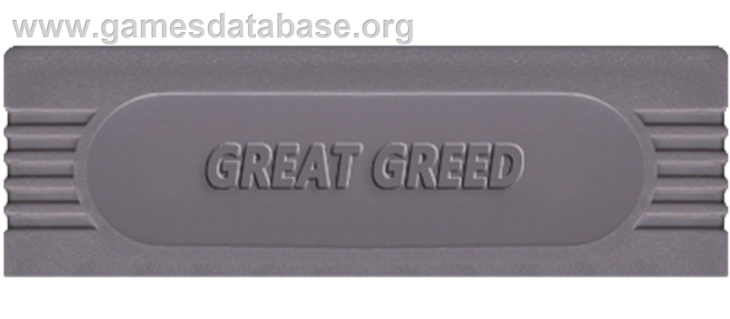 Great Greed - Nintendo Game Boy - Artwork - Cartridge Top