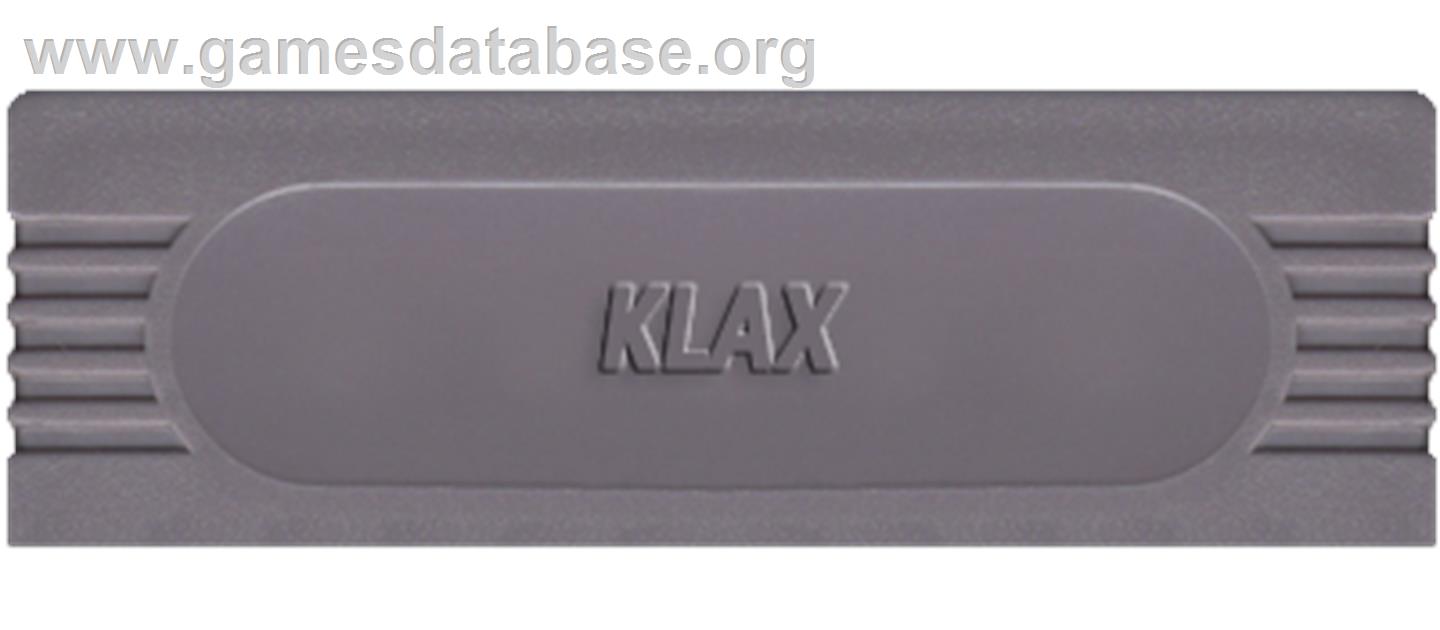 Klax - Nintendo Game Boy - Artwork - Cartridge Top