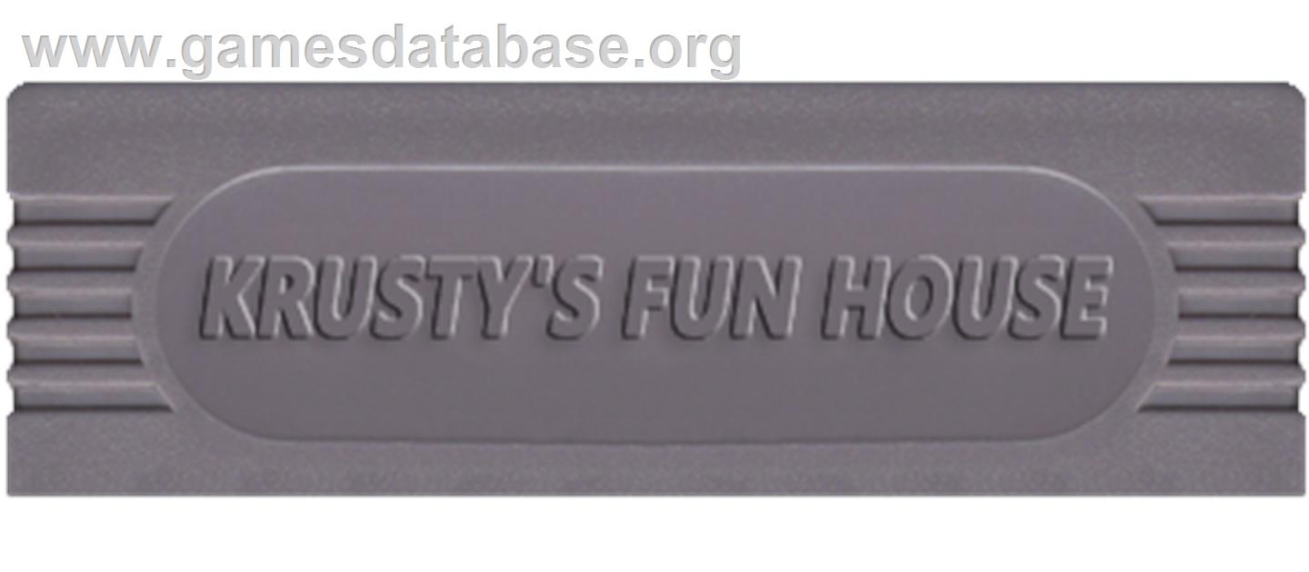 Krusty's Fun House - Nintendo Game Boy - Artwork - Cartridge Top