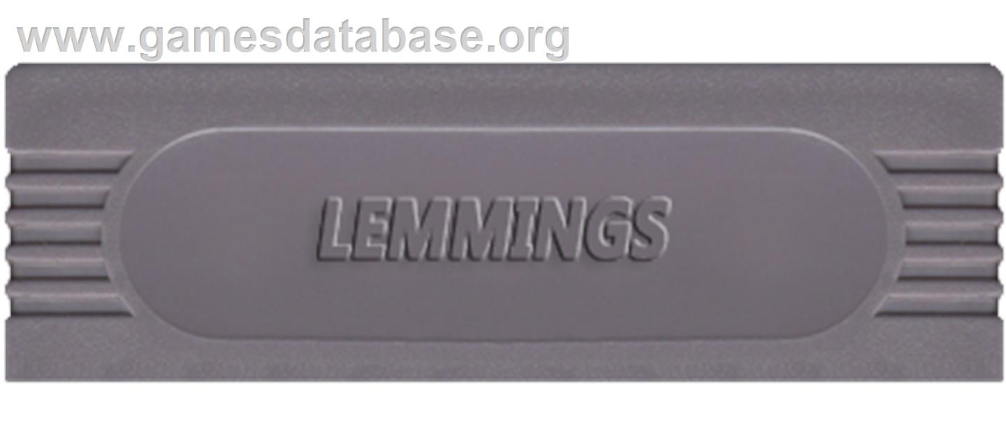 Lemmings - Nintendo Game Boy - Artwork - Cartridge Top