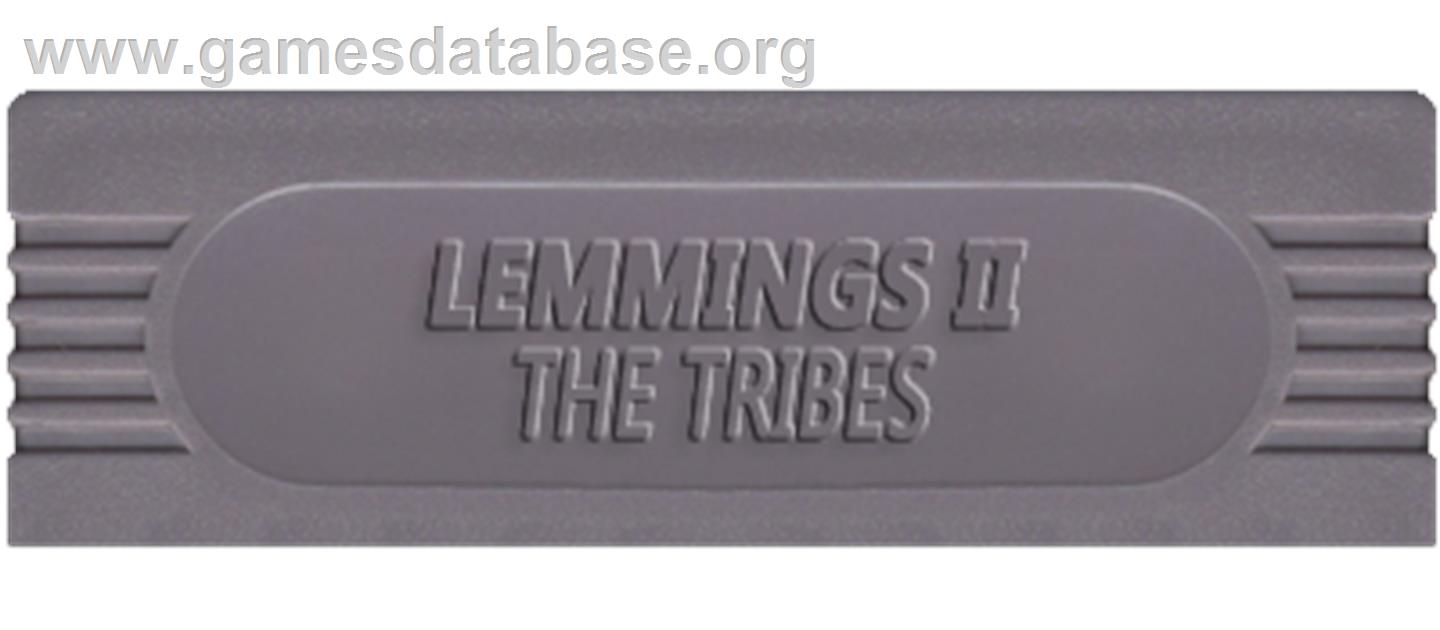 Lemmings 2: The Tribes - Nintendo Game Boy - Artwork - Cartridge Top