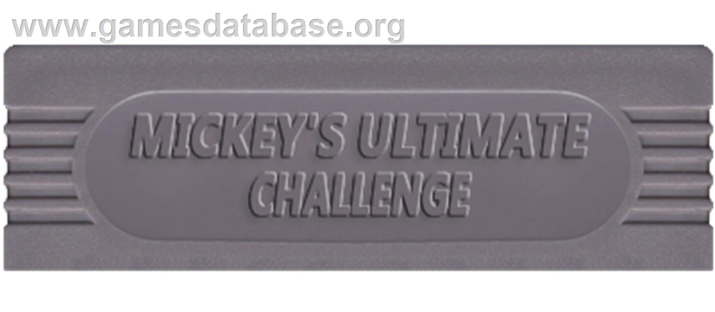 Mickey's Ultimate Challenge - Nintendo Game Boy - Artwork - Cartridge Top