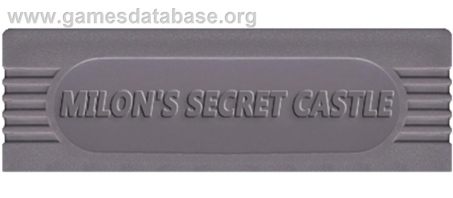 Milon's Secret Castle - Nintendo Game Boy - Artwork - Cartridge Top