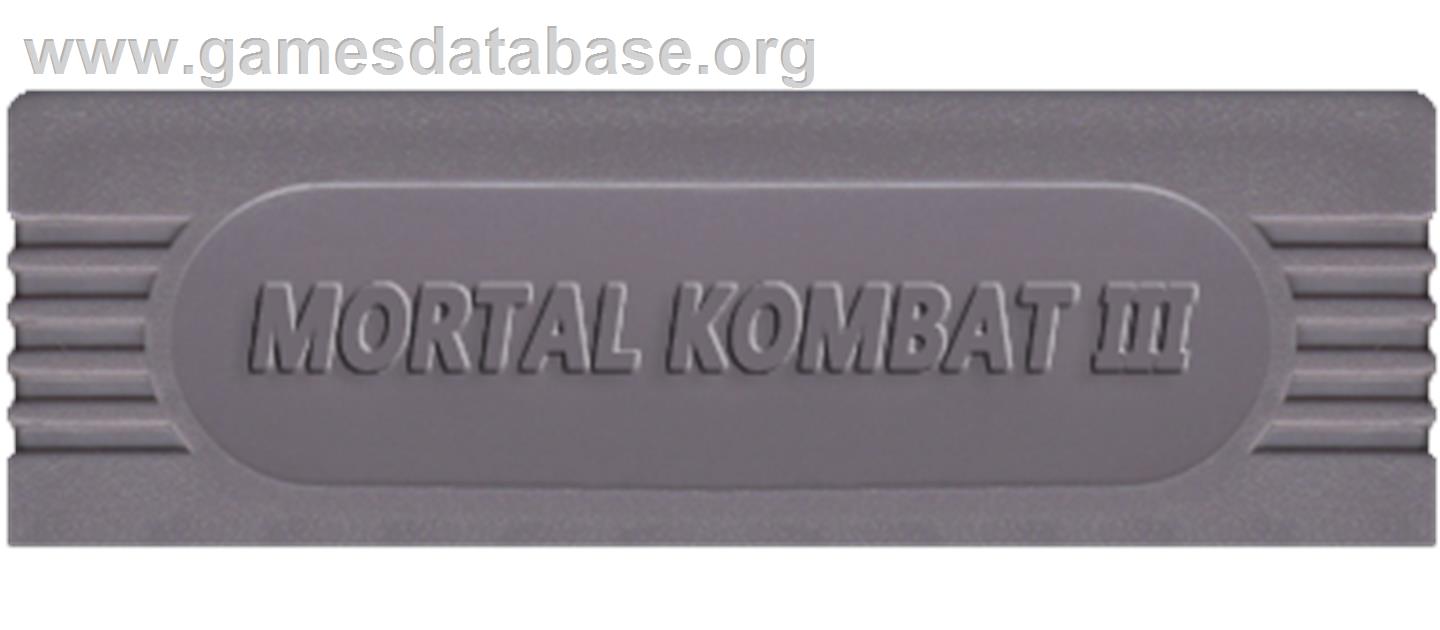 Mortal Kombat 3 - Nintendo Game Boy - Artwork - Cartridge Top
