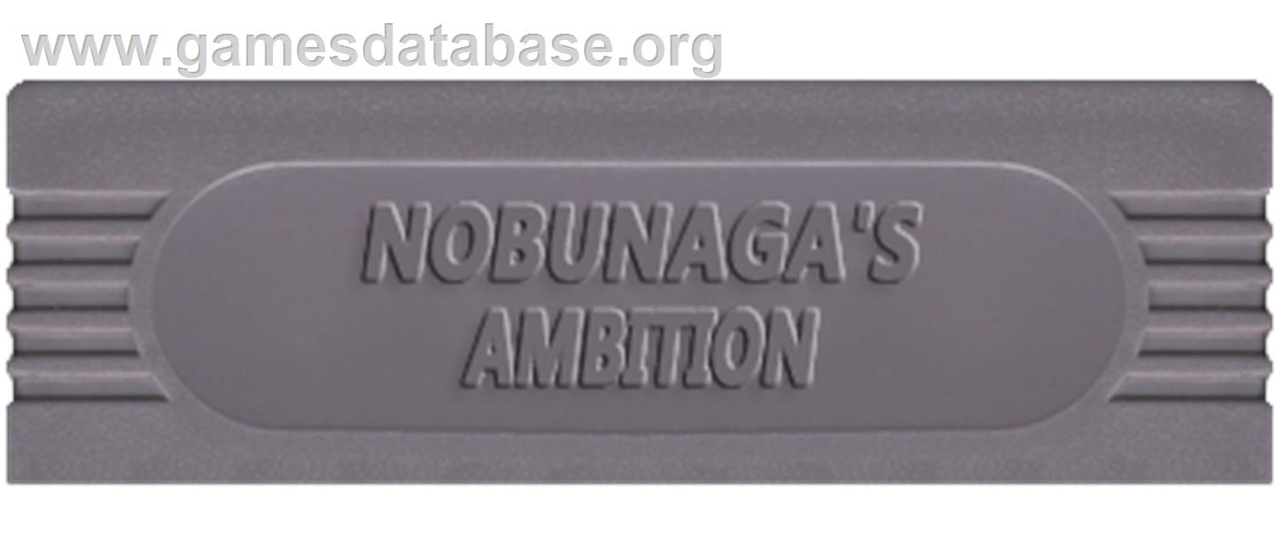 Nobunaga's Ambition - Nintendo Game Boy - Artwork - Cartridge Top