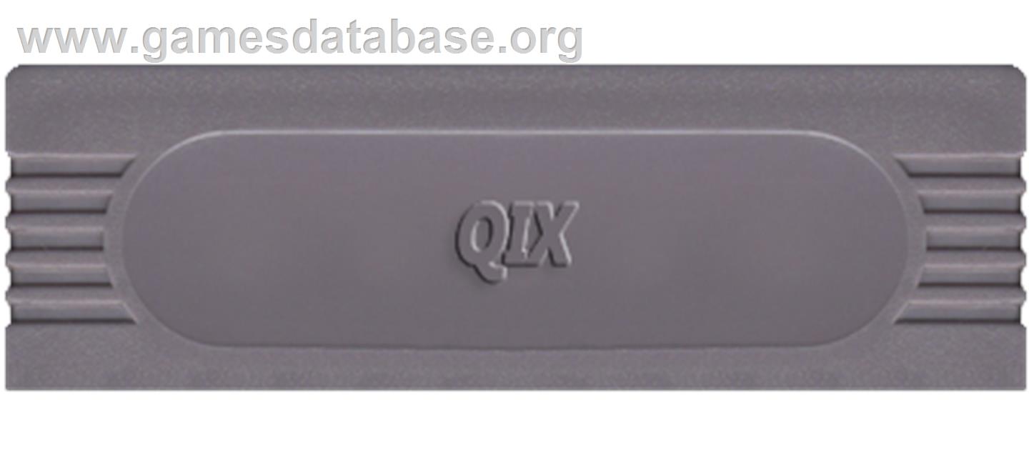 Qix - Nintendo Game Boy - Artwork - Cartridge Top