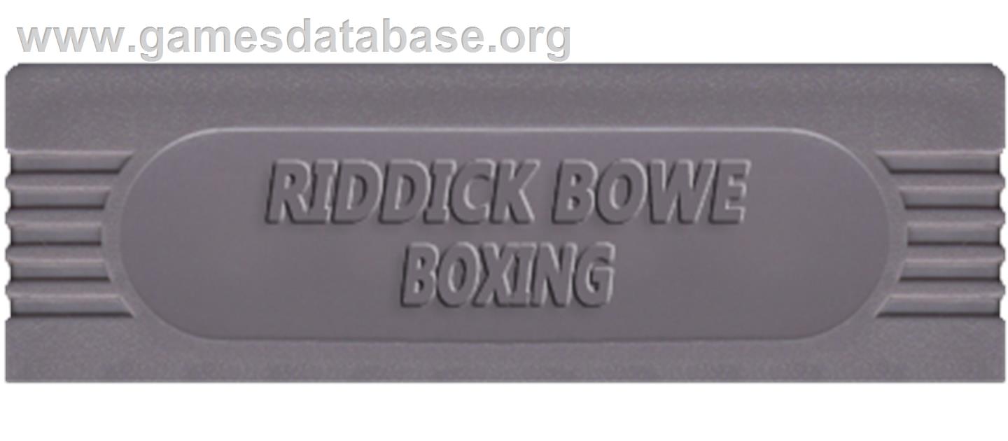 Riddick Bowe Boxing - Nintendo Game Boy - Artwork - Cartridge Top