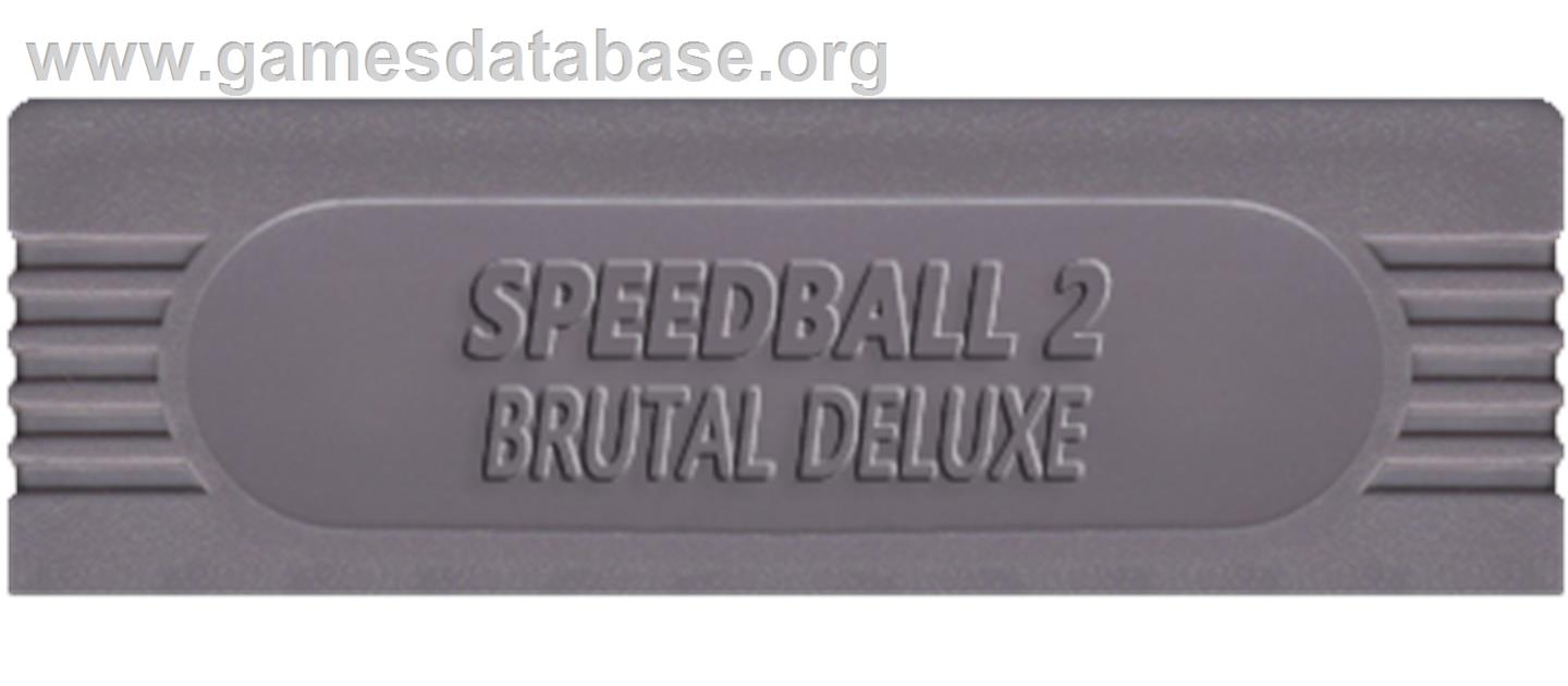 Speedball 2: Brutal Deluxe - Nintendo Game Boy - Artwork - Cartridge Top