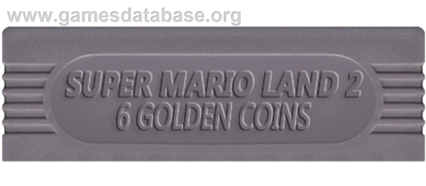 Super Mario Land 2: 6 Golden Coins - Nintendo Game Boy - Artwork - Cartridge Top