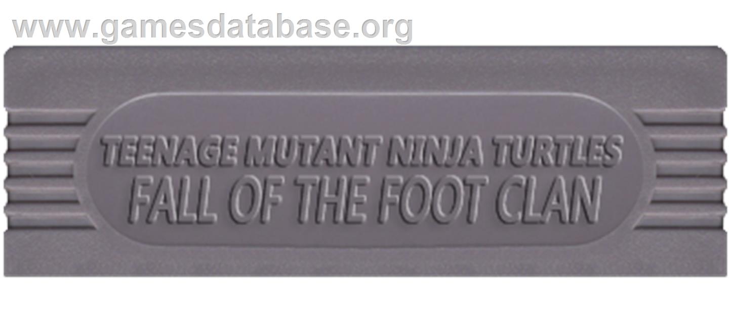 Teenage Mutant Ninja Turtles:  Fall of the Foot Clan - Nintendo Game Boy - Artwork - Cartridge Top