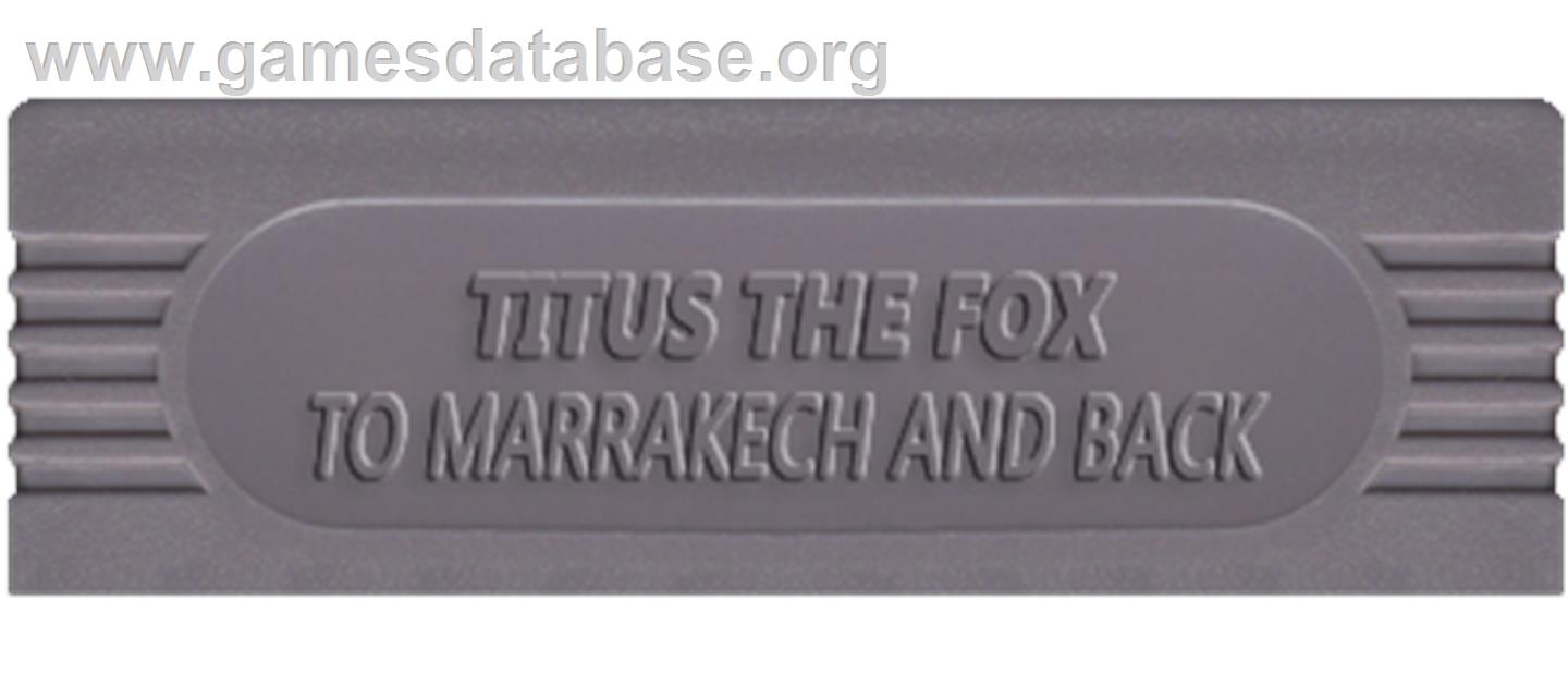 Titus the Fox: To Marrakech and Back - Nintendo Game Boy - Artwork - Cartridge Top