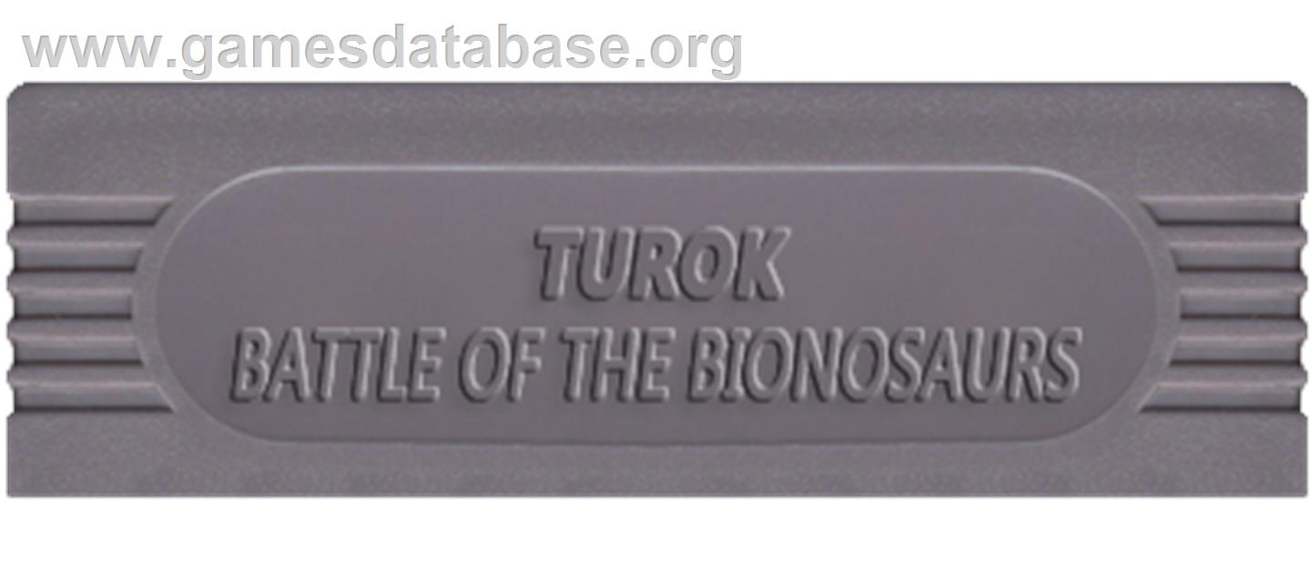 Turok: Battle of the Bionosaurs - Nintendo Game Boy - Artwork - Cartridge Top