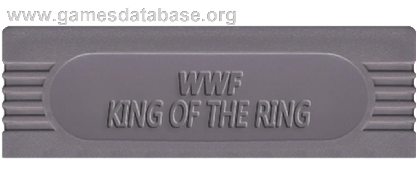 WWF King of the Ring - Nintendo Game Boy - Artwork - Cartridge Top