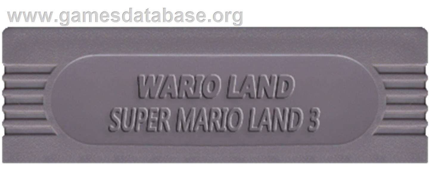 Wario Land: Super Mario Land 3 - Nintendo Game Boy - Artwork - Cartridge Top