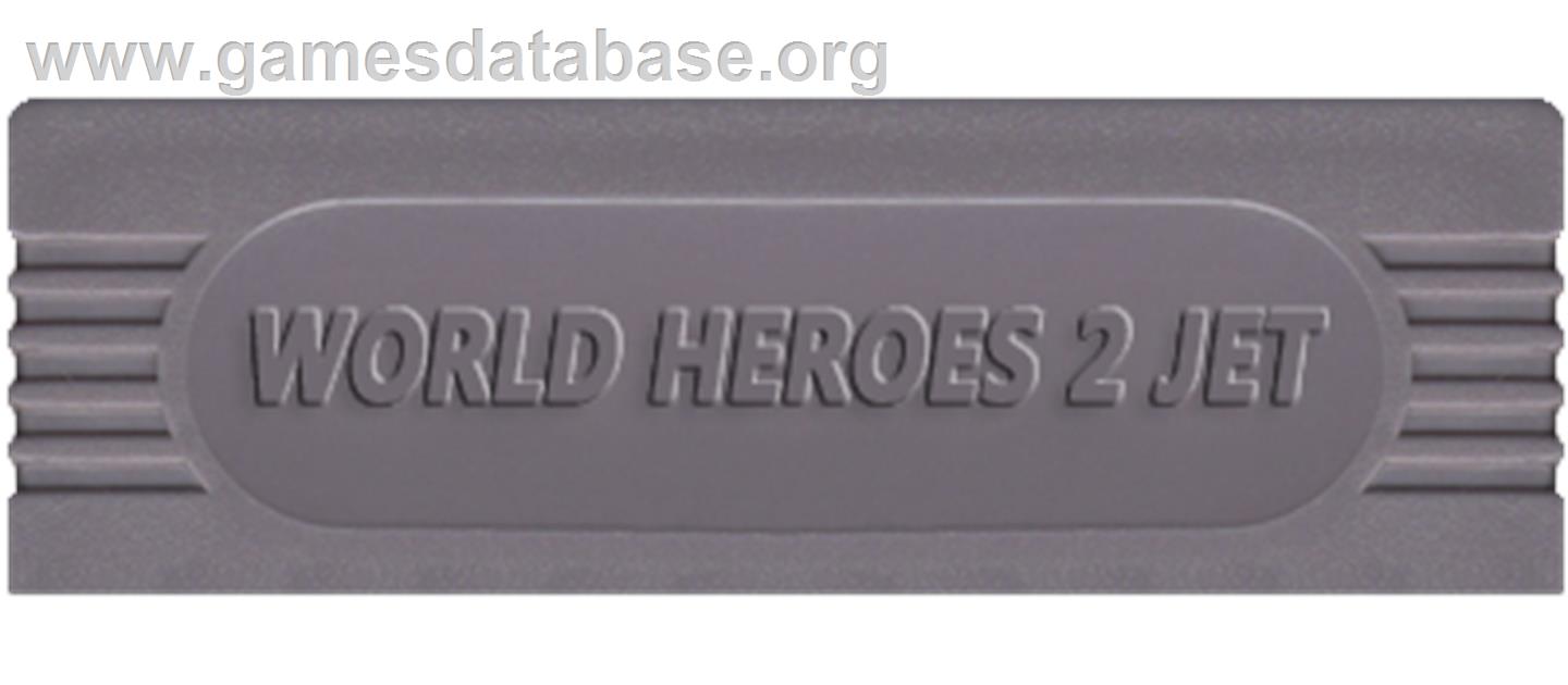 World Heroes II Jet - Nintendo Game Boy - Artwork - Cartridge Top