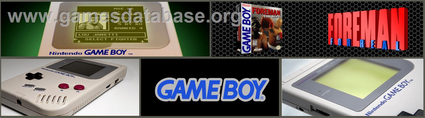 Foreman for Real - Nintendo Game Boy - Artwork - Marquee
