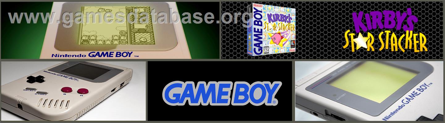 Kirby's Star Stacker - Nintendo Game Boy - Artwork - Marquee