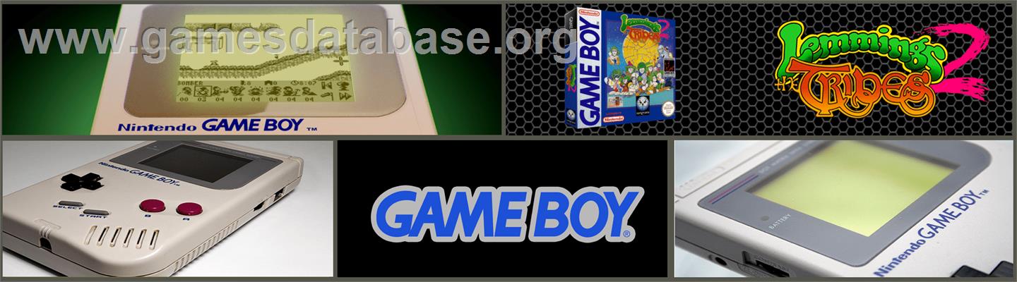 Lemmings 2: The Tribes - Nintendo Game Boy - Artwork - Marquee