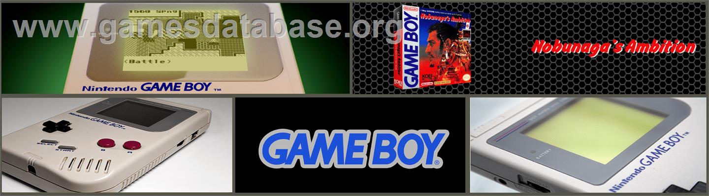 Nobunaga's Ambition - Nintendo Game Boy - Artwork - Marquee
