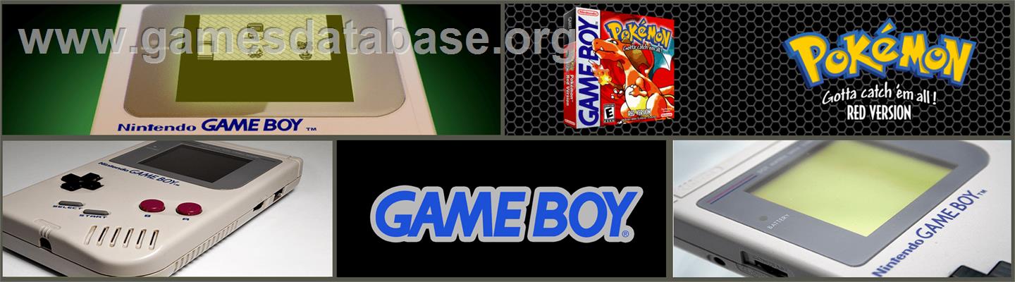 Pokemon - Red Version - Nintendo Game Boy - Artwork - Marquee