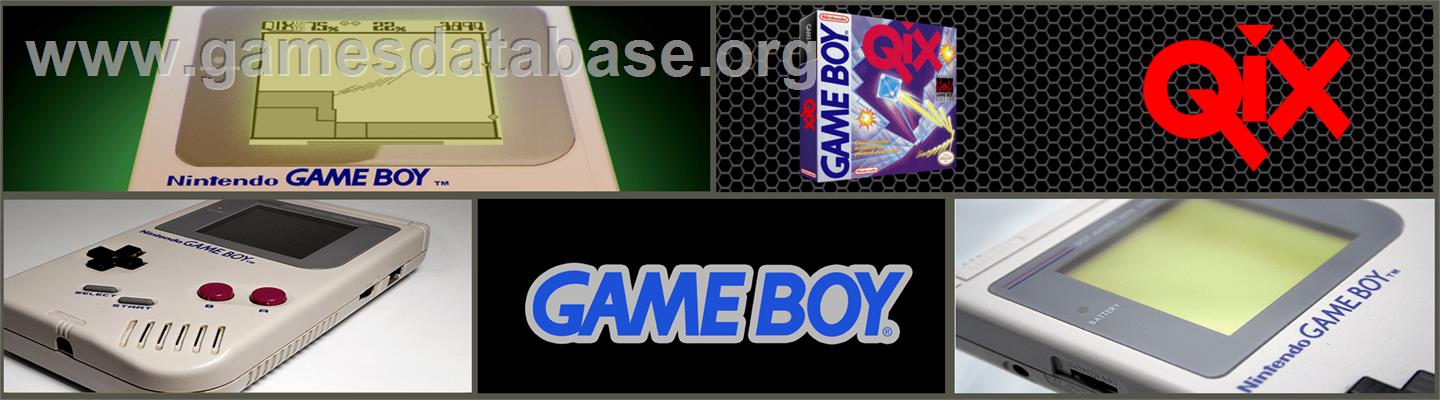 Qix - Nintendo Game Boy - Artwork - Marquee
