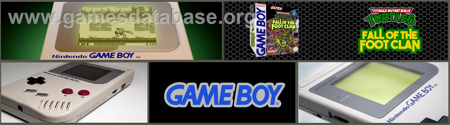 Teenage Mutant Ninja Turtles:  Fall of the Foot Clan - Nintendo Game Boy - Artwork - Marquee