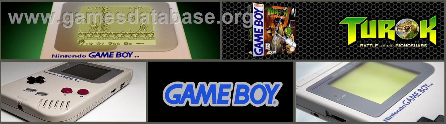 Turok: Battle of the Bionosaurs - Nintendo Game Boy - Artwork - Marquee