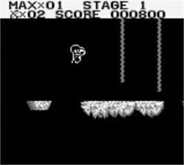 In game image of Adventures of Star Saver on the Nintendo Game Boy.