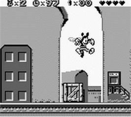 In game image of Animaniacs on the Nintendo Game Boy.