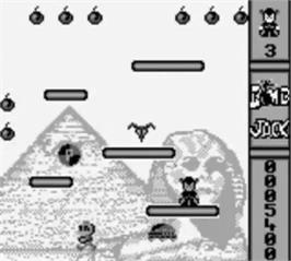 In game image of Bomb Jack on the Nintendo Game Boy.