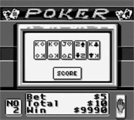 In game image of Casino FunPak on the Nintendo Game Boy.