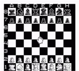 In game image of Chessmaster on the Nintendo Game Boy.