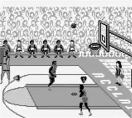 In game image of College Slam on the Nintendo Game Boy.