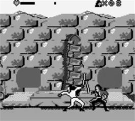 In game image of Cutthroat Island on the Nintendo Game Boy.