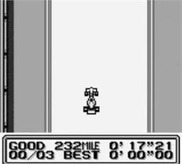 In game image of Fastest Lap on the Nintendo Game Boy.
