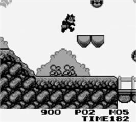 In game image of Felix the Cat on the Nintendo Game Boy.
