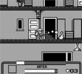In game image of Fire Fighter on the Nintendo Game Boy.