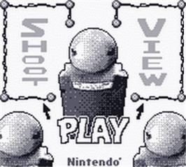 In game image of Game Boy Camera Games on the Nintendo Game Boy.