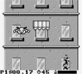 In game image of Incredible Crash Dummies on the Nintendo Game Boy.