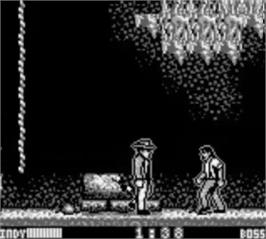 In game image of Indiana Jones and the Last Crusade: The Action Game on the Nintendo Game Boy.