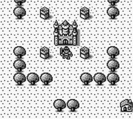 In game image of Knight Quest on the Nintendo Game Boy.