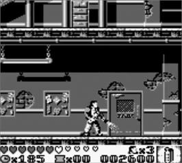In game image of Last Action Hero on the Nintendo Game Boy.